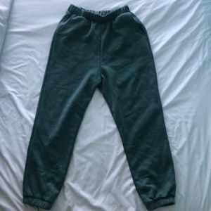 NWOT Green Zara Sweatpants